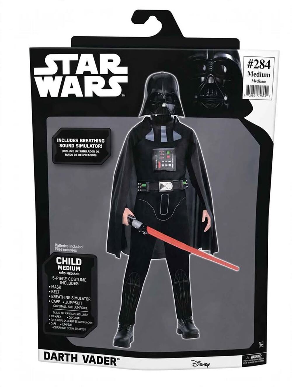 Star Wars Darth Vader Child Medium Costume 284 NWT Halloween Cosplay